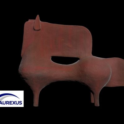 AUREXUS_NUMERISATION 3D_STATUT CHEVAL GALERIE ART black background